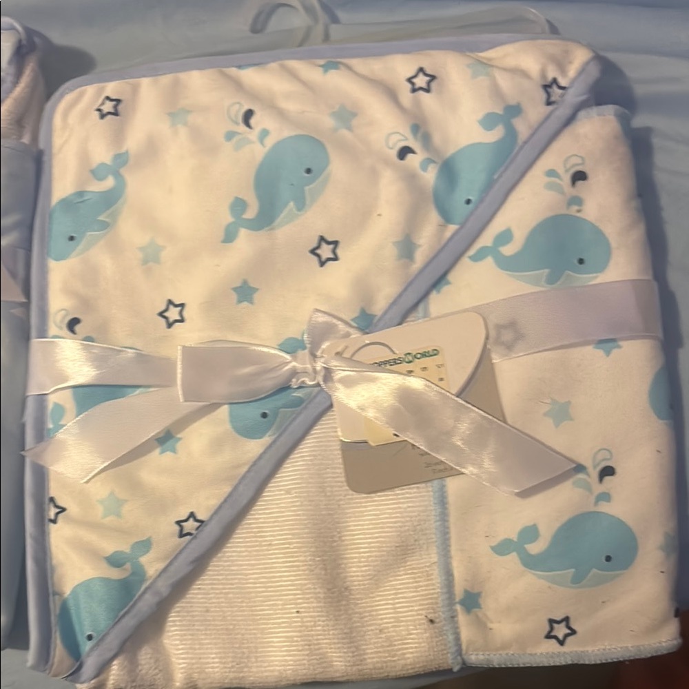 Blue Whale Baby Blanket